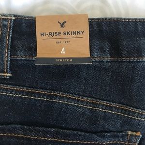 AE Hi-Rise Skinny Jeans Dark Wash